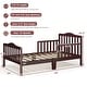 preview thumbnail 43 of 44, Costway Kids Toddler Wood Bed Bedroom Furniture w/ Guardrails - See Details