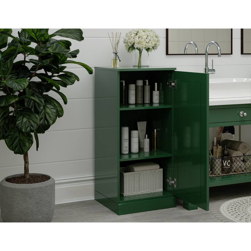 Palace Imports Solid Wood Bathroom Storage Cabinet, Raised Panel Door, Adjustable Shelves
