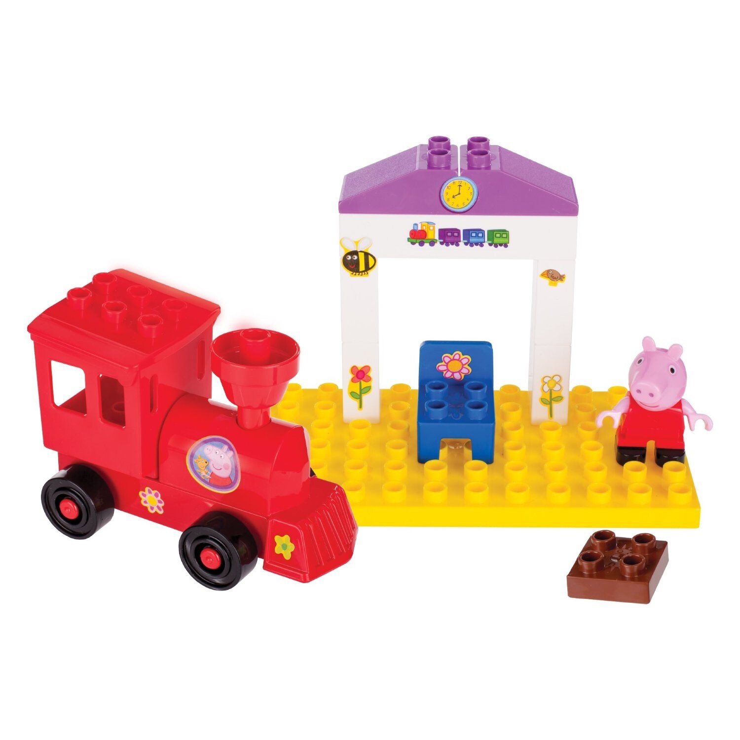 peppa pig train and track set
