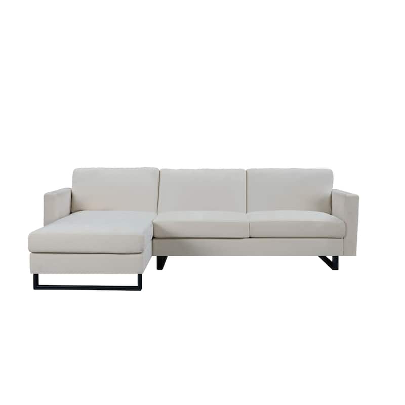 SOFA The best choice products upholstered sectional sofa for families, apartments, dormitories, award rooms, compact space with - N/A