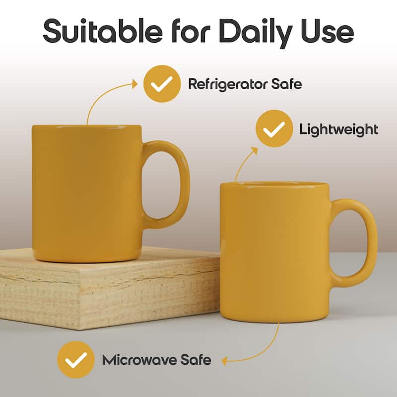 Omniware Teaz Cafe 11 oz Classic Mug - 3" D x 3.75" H