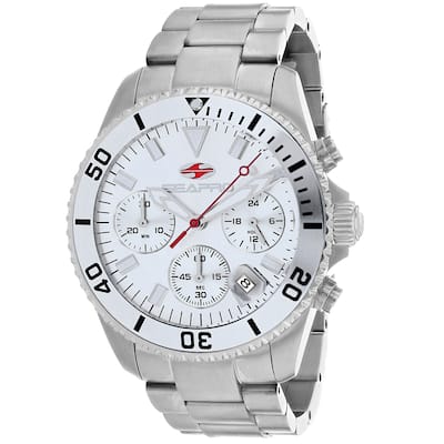 Seapro Men's Scuba 200 Chrono Silver Dial Watch - SP4350 - 6 (36)