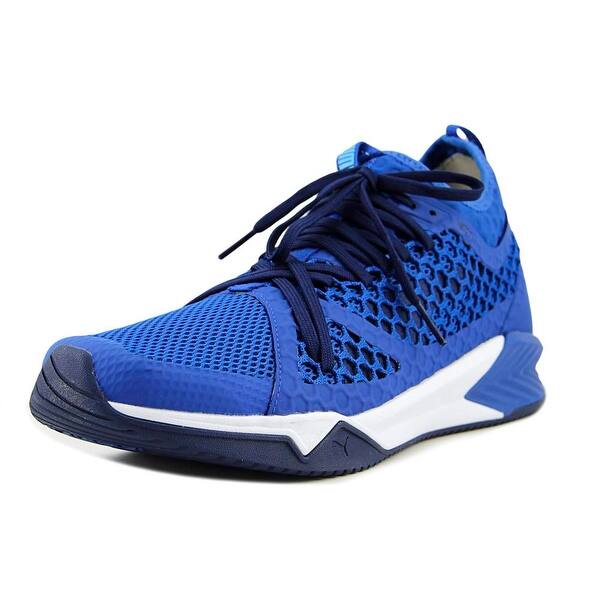 Shop Puma Ignite Xt Netfit Men Round Toe Synthetic Blue Basketball