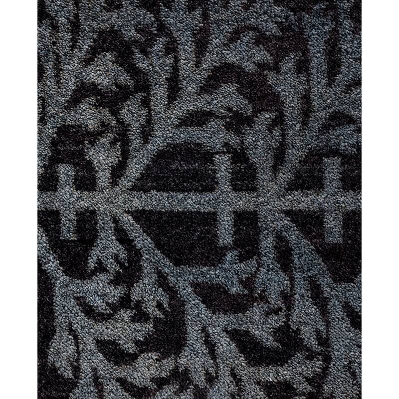 Overdyed One-of-a-Kind Hand-Knotted Area Rug - Black - 10' 5" x 14' 8"
