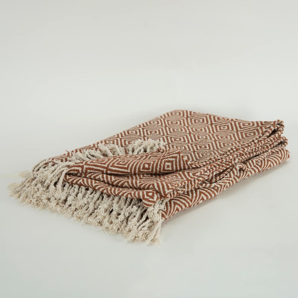 Rizzy Home Boho Geometric Throw Blanket
