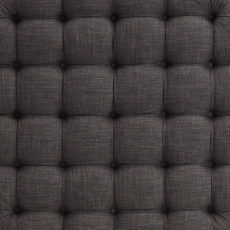 Knightsbridge Round Tufted Rolling Ottoman by iNSPIRE Q Artisan