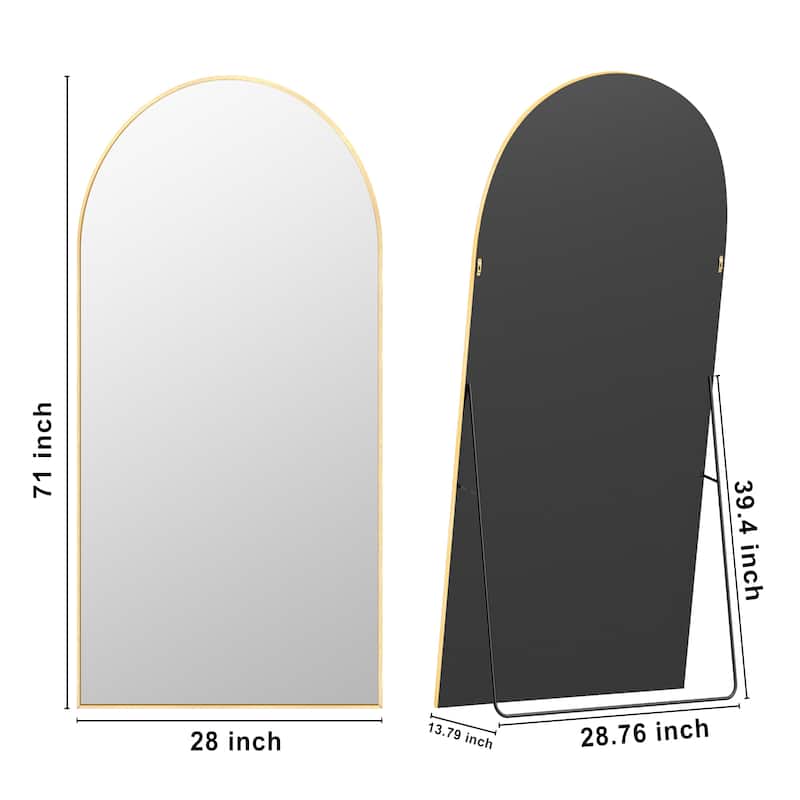 Arched Full Length Mirror Large Floor Mirror