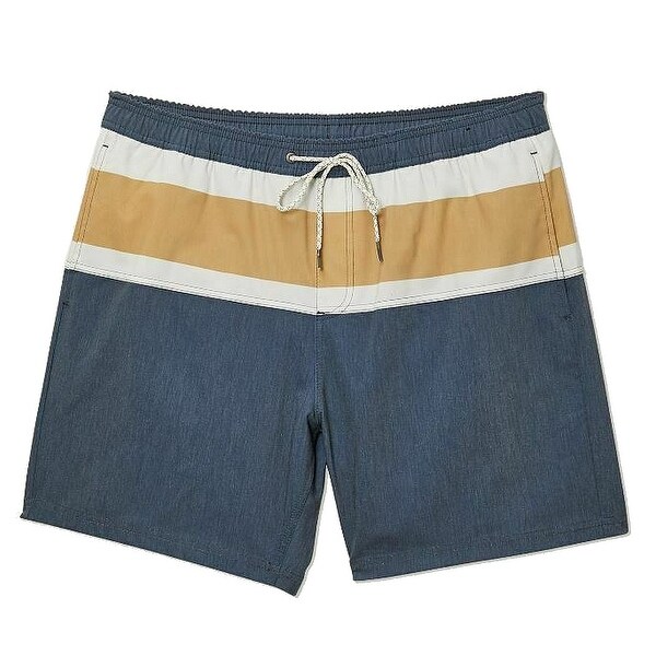 mens navy blue swim trunks