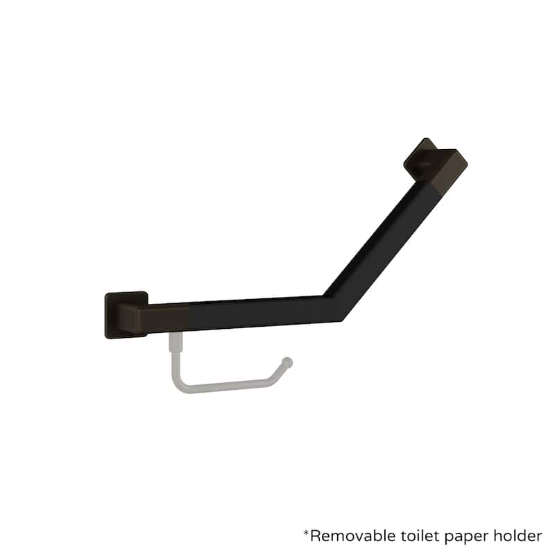 Seville Angle Bar Slip Resistant ADA Compliant 500 lb Weight Capacity Oil Rubbed Bronze