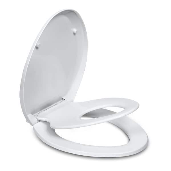 Elongated Toilet Seats with Built in Potty Training Seat Bed Bath