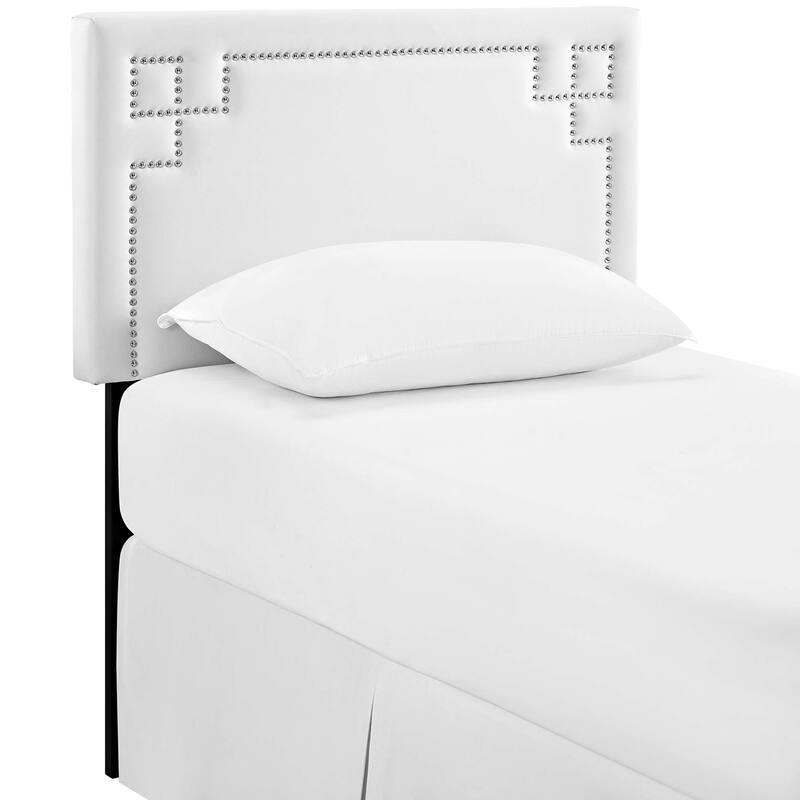Josie White Vinyl Headboard