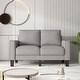 preview thumbnail 22 of 23, 2 Piece Sofa Sets with Solid Wood Legs & Storage, Modern Upholstered 3-Seat Sofa Loveseat Couch Set Furniture for Living Room