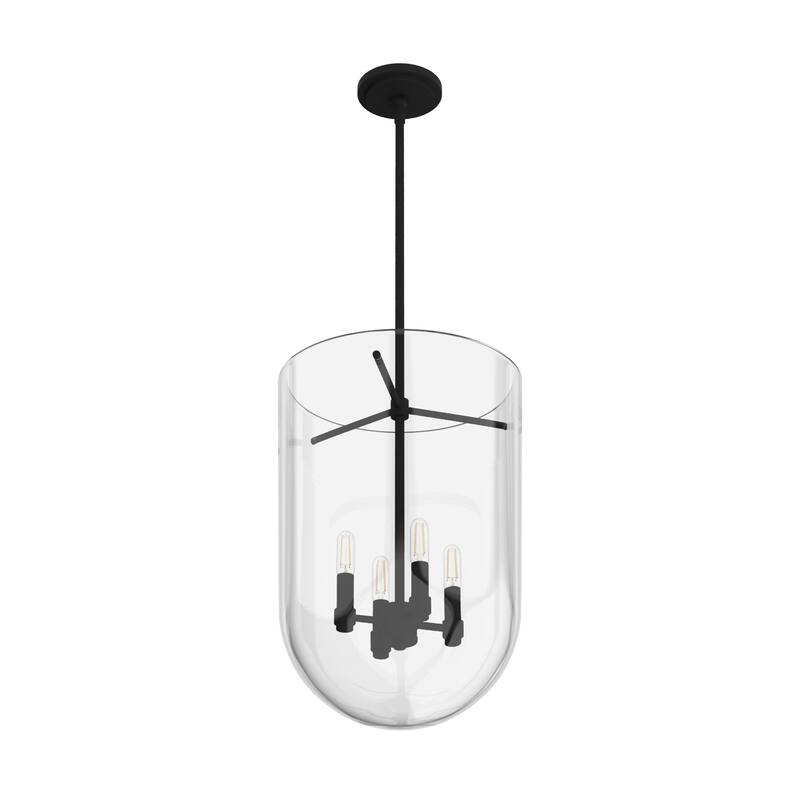 Hunter 14" Sacha 4-Light Pendant - Entry, Dining Room, Kitchen Island - Contemporary, Transitional