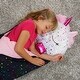 preview thumbnail 6 of 4, Happy Nappers: Pillow & Sleepy Sack Large - Shimmer Unicorn -7+