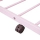 preview thumbnail 13 of 13, Pink Twin Size Metal House Bed with Trundle and Roof for Kids, Boys and Girls, Bedroom