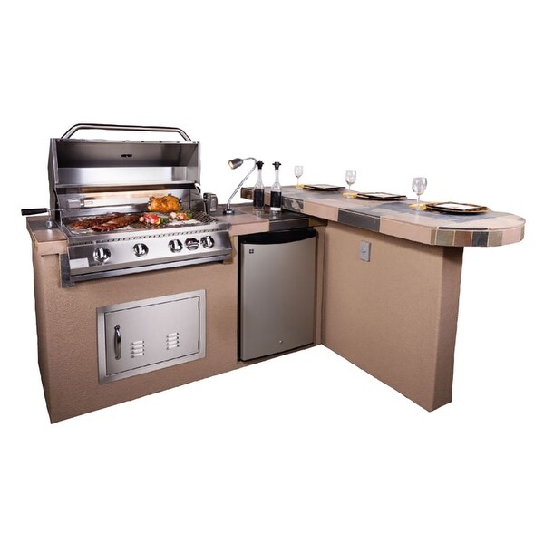 bbq island with bar