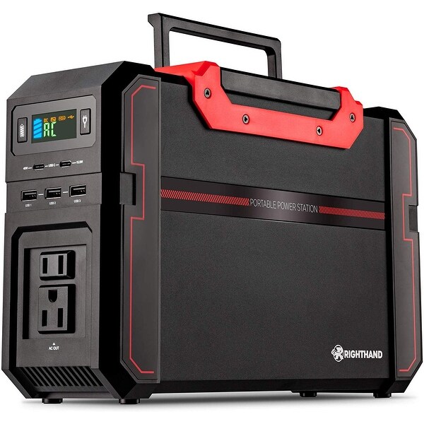Shop Portable Power Station 450w Pure Sine Wave Backup Lithium Battery Dual 110v Ac Outlets Overstock 30084907