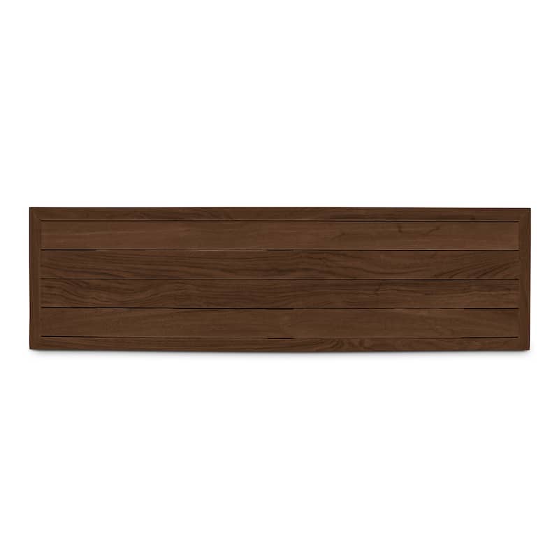 NADAAL STUDIOS Nadaal Emeren Dining Bench, Slatted Solid Teak Design, Brown