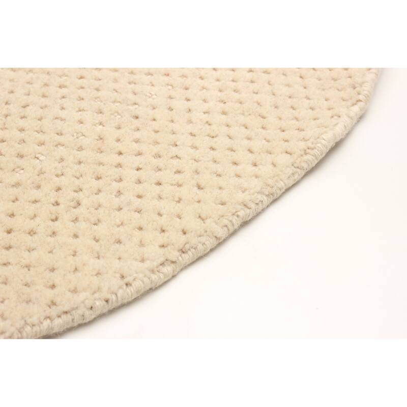 Kashkuli Gabbeh Beige Rug 4'0" x 4'0" - 4'0 x 4'0