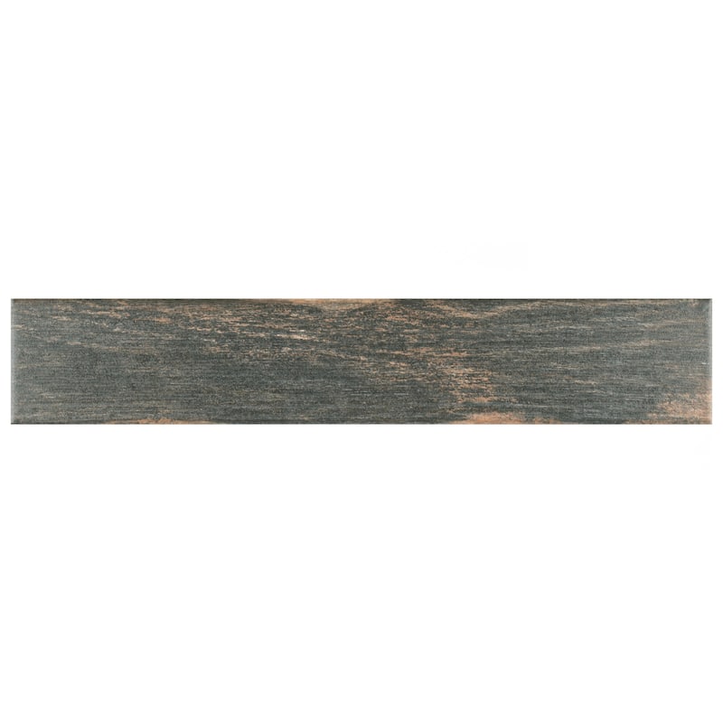 Merola Tile Bora Dark 3-1/8" x 17-1/2" Porcelain Floor and Wall Tile