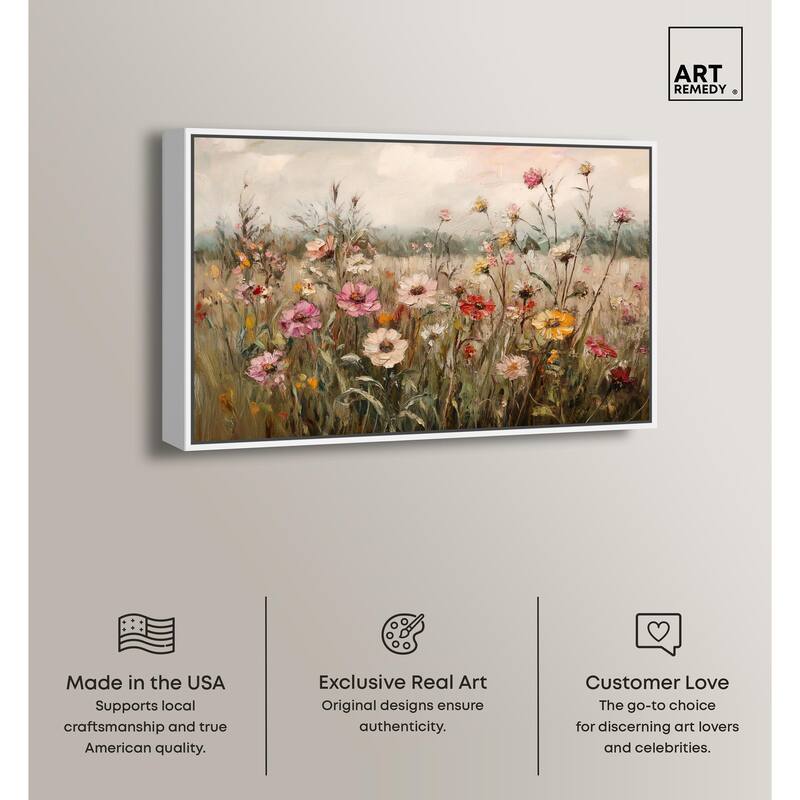 Vintage Blooms I Canvas by Art Remedy