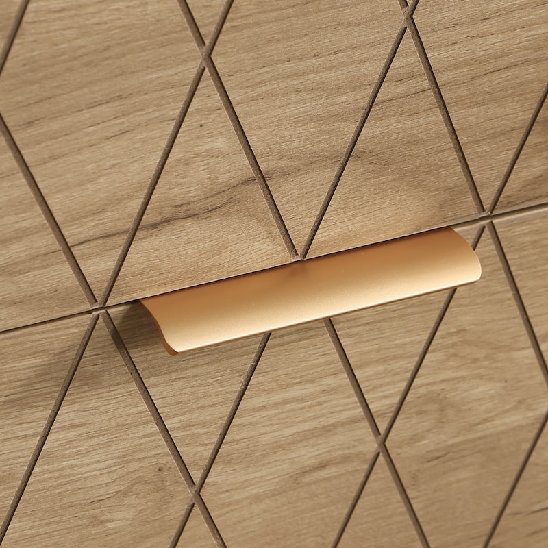 End Table Nightstand with 3 Drawers, Storage Cabinet Dressing Table Lamp Table Dressing Table with Metal Legs