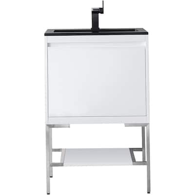 James Martin Vanities 805-V23.6-BN-CH Mantova 24" Single Basin Poplar