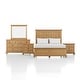 preview thumbnail 17 of 22, Furniture of America Wellington Farmhouse Natural Oak 5-Piece Wood Kids Bedroom Set