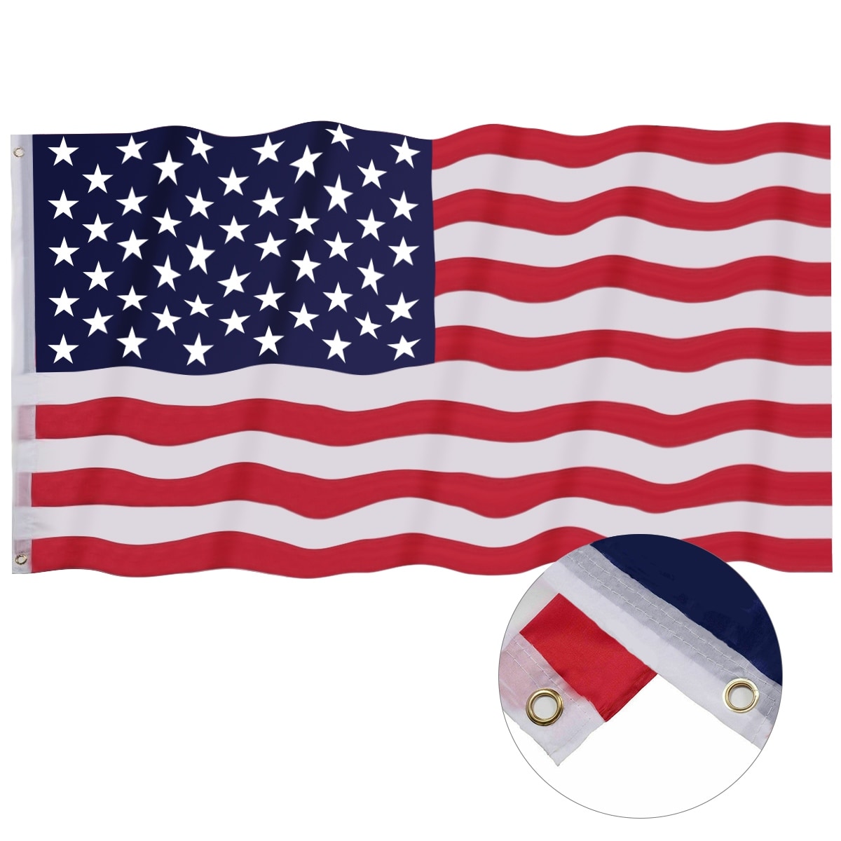 New 3x5 Polyester US Flag USA America Stars Stripes United States Brass Grommets