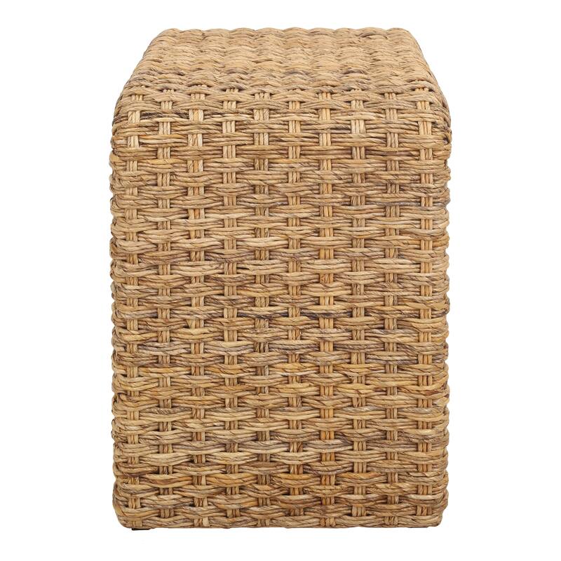NPD Furniture Vaine Bohemian Woven Abaca Coffee Table or End Table