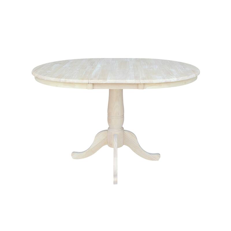 The Gray Barn Jalisco 36-inch Round Top Pedestal Table with 12-inch Leaf