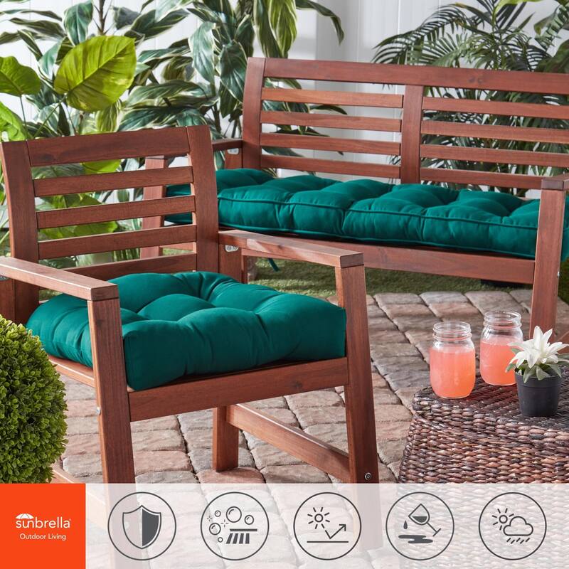 Sunbrella 51 x 18 in. Outdoor Bench Cushion