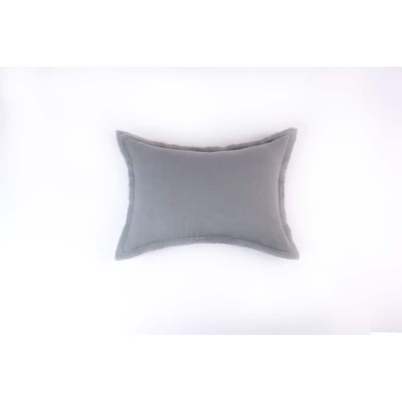 Brisbane Linen Sham, Eternal Grey, Standard
