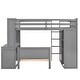 preview thumbnail 51 of 54, Twin Loft Bed with Twin Stand-alone bed, Shelves,Desk,and Wardrobe