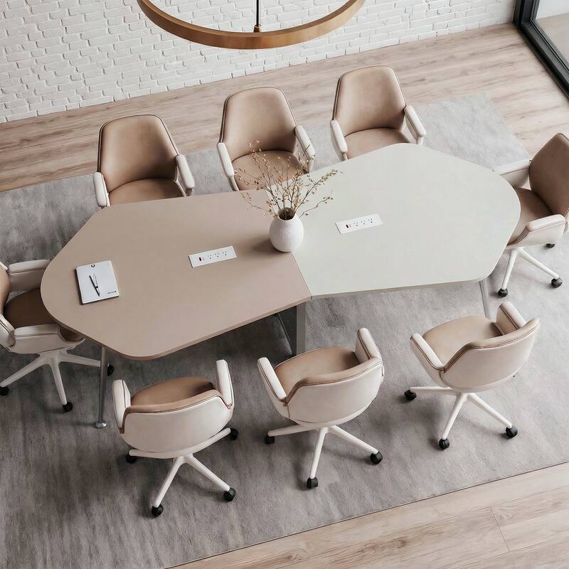 Modern 110"L Conference Table 8-Person Meeting Table