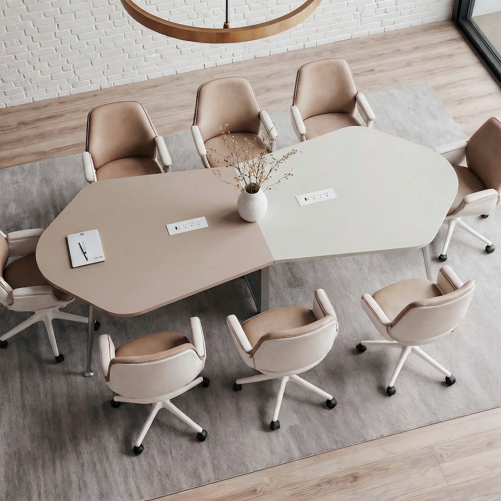 Modern 110"L Conference Table 8-Person Meeting Table