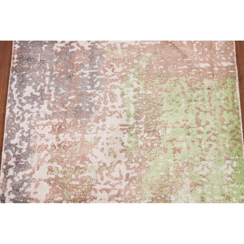 Multicolor Abstract Foyer Rug Hand-Knotted Accent Wool Carpet - 2'6"x 4'10"