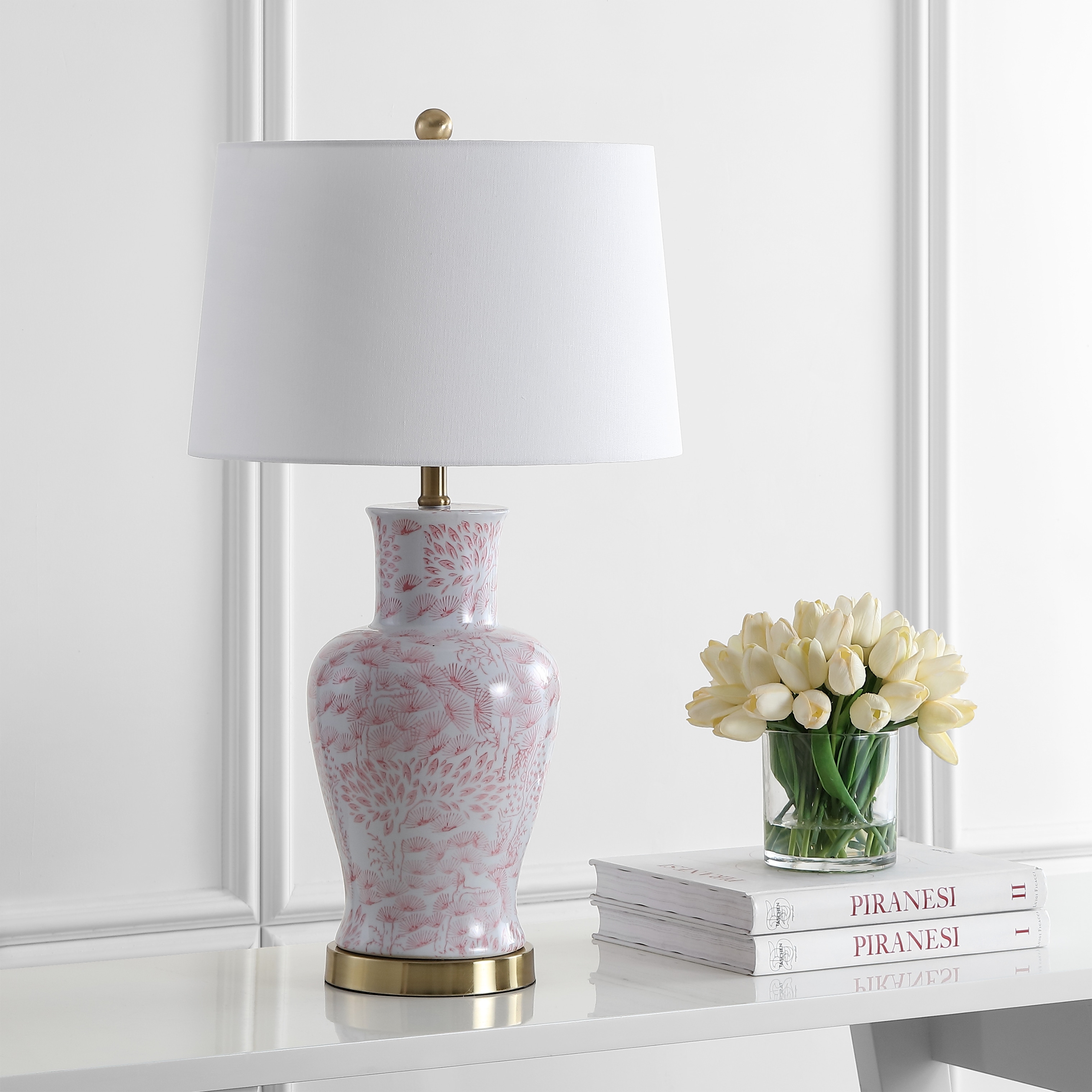 SAFAVIEH Lighting Hiltraut 28" LED Table Lamp (Set of 2) - 16"x16"x28" - 16Wx16Dx28H