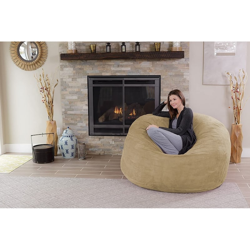 Bean Bag Chair 5-foot Memory Foam Removable Cover Bean Bags