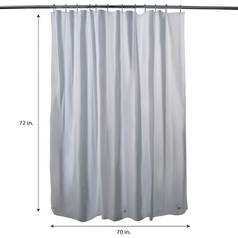 Bath Bliss Shower Liner in White