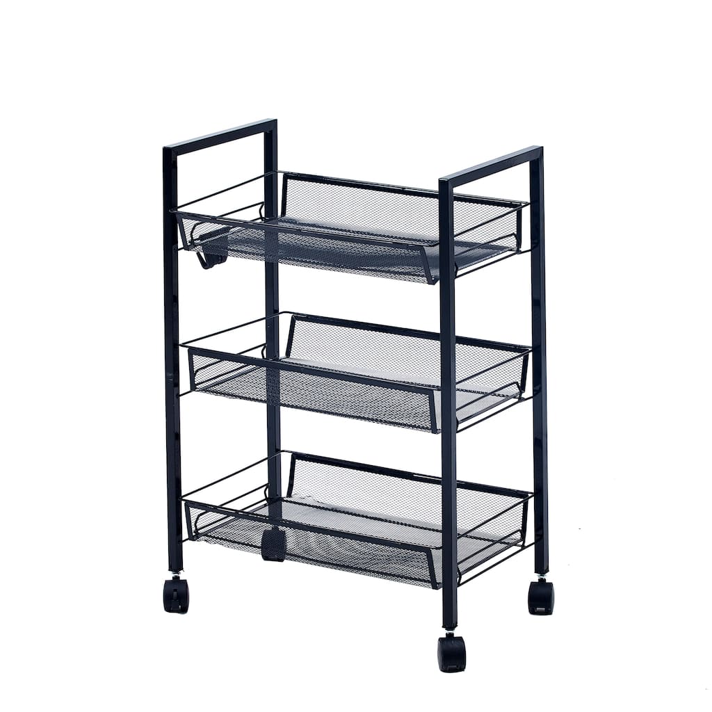 Porthos Home Cason 3-tier Organization And Storage Utility Cart
