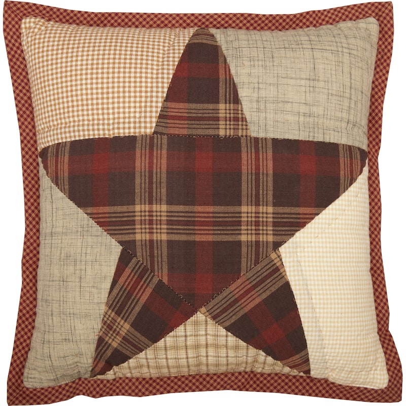 Abilene Star Quilted Accent Throw Pillow 12x12
