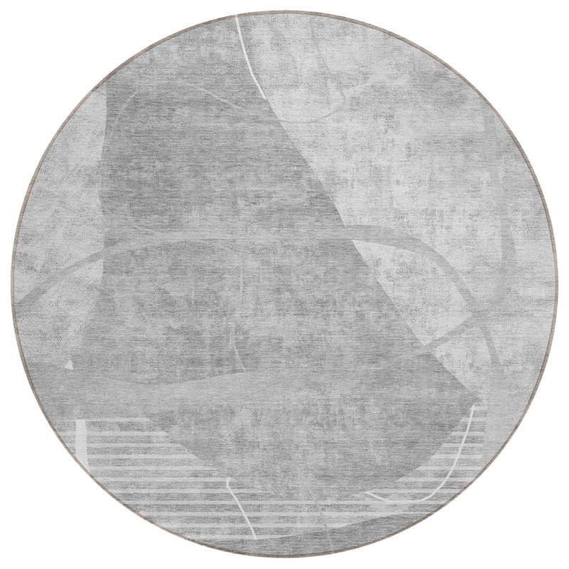 HomeRoots Abstract Transitional Rectangle Outdoor Rug
