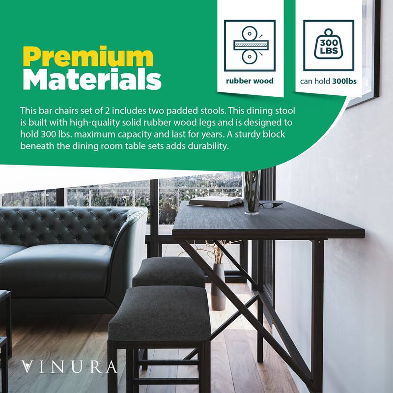 Kitchen & Dining Room Chairs Grey Bistro Table and Chairs Set of 2