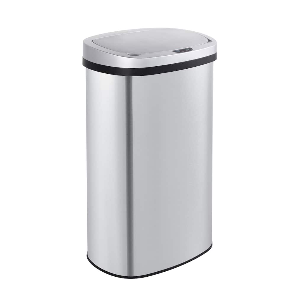 Innovaze 15.6 Gal./60 Liter Stainless Steel Motion Sensor Trash Can for Kitchen