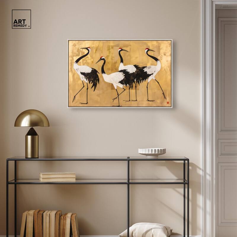 Birds of Gold Canvas by Art Remedy