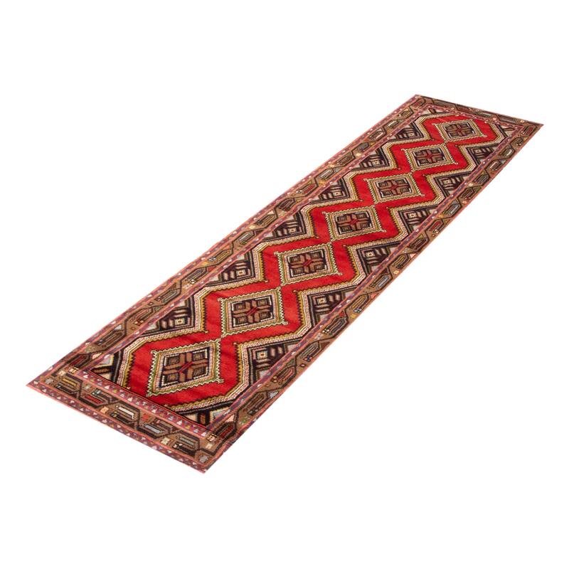 ECARPETGALLERY Hand-knotted Anadol Red Wool Rug - 2' 7" x 9' 10"