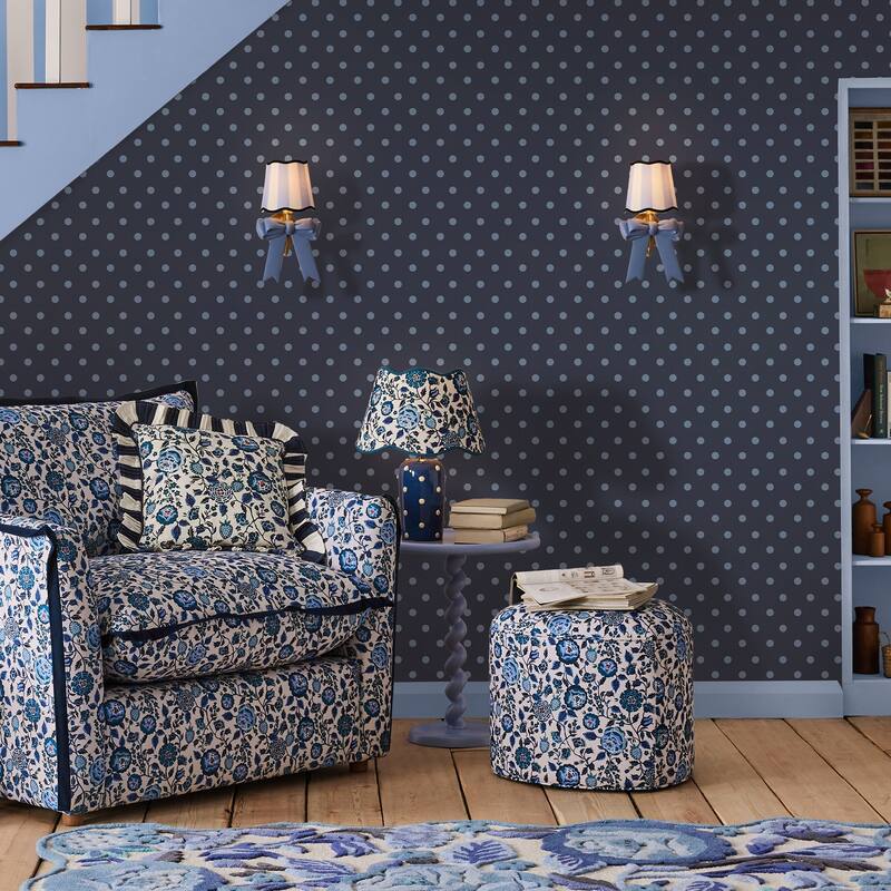 Cath Kidston Button Spot Navy