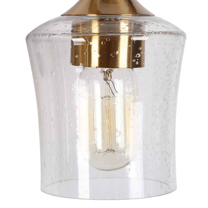 2/3/4-Light Bathroom Black Vanity Lights Modern Wall Sconce Lighting with Glass Shade