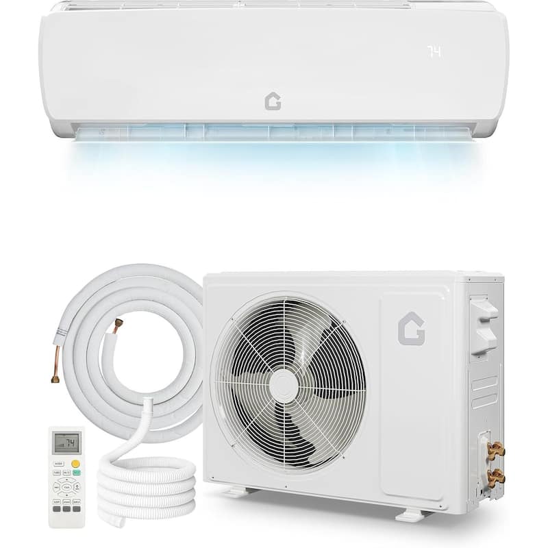 19 SEER 12000 BTU Mini-Split Air Conditioner, Cool Up to 750 Sq. Ft, 115V - White